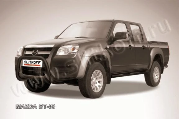 Фото Slitkoff Кенгурятник d76 низкий мини черный MAZDA BT-50