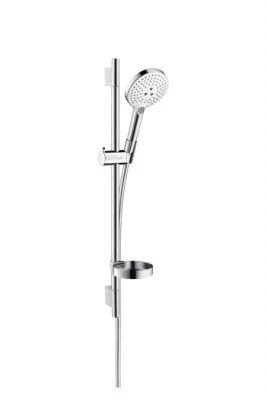 Фото Hansgrohe Raindance Select S 120/Unica 0,65 EcoSmart 26632400 Душевой гарнитур (хром/белый) | интернет-магазин сантехники Santehmag.ru