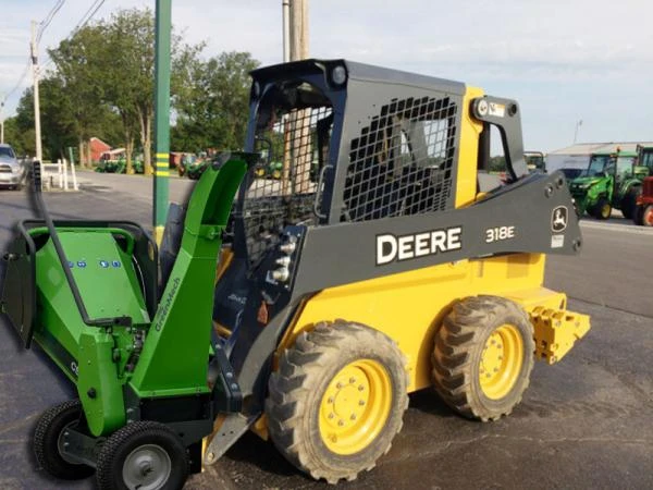 Фото Гидравлический измельчитель веток на минипогрузчик Greenmech CS 100 TMP HYD