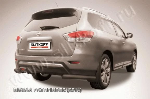 Фото Slitkoff Уголки d76 черные NISSAN PATHFINDER (2014)