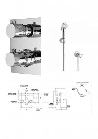 Фото Гигиенический душ с термостатом Thermomat Tmti1r12ml+27514 Grohe