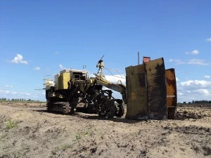 Фото Траншеекопатель и бара. Услуги и аренда