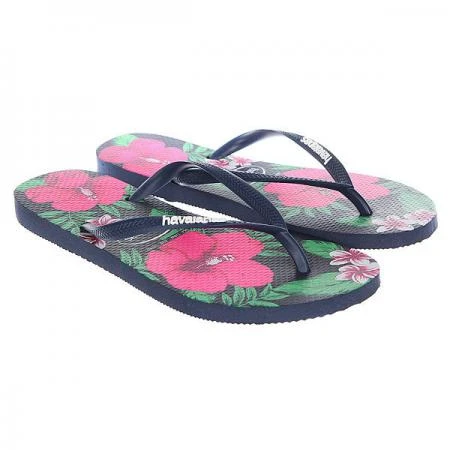 Фото Вьетнамки Havaianas Slim Floral Navy/Multi