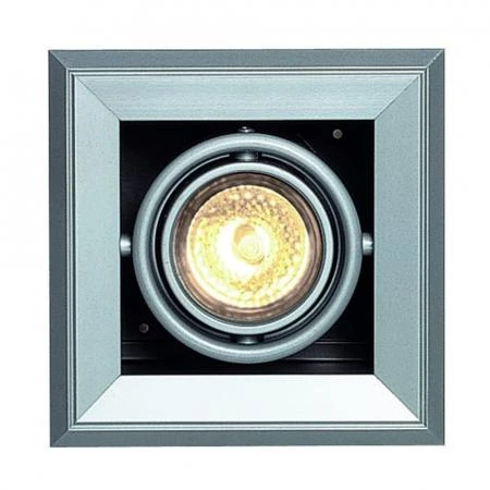 Фото AIXLIGHT®, MOD 1 MR16 светильник встраиваемый для лампы МR16 50Вт макс., серебристый / черный | 154112 SLV