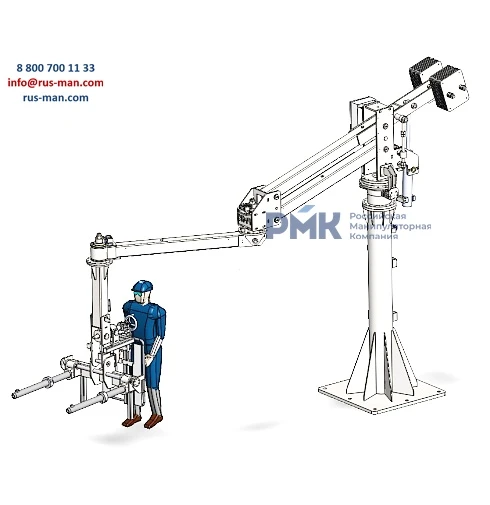 Фото Манипулятор пантограф с гидравлическим приводом МП-1000-ГП перенос грузов грузозахват