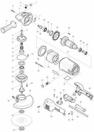 Фото Кнопка фиксатор шпинделя MAKITA 9077S/9079S