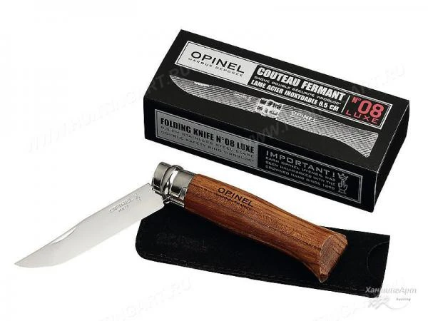 Фото Нож Opinel luxe, нержавеющая сталь Длина лезвия 8,5 см.