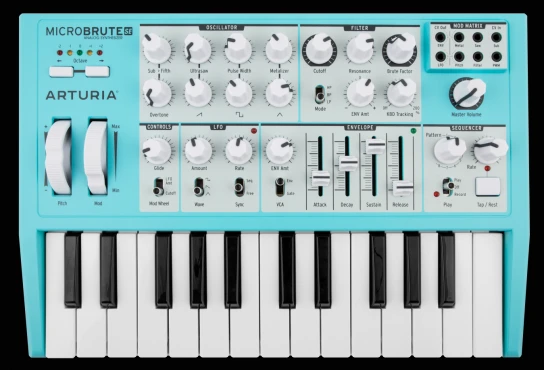 Фото Синтезатор Arturia MicroBrute SE Blue