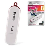 фото Флэш-диск 8 GB, SILICON POWER Luxmini 320, USB 2.0, белый