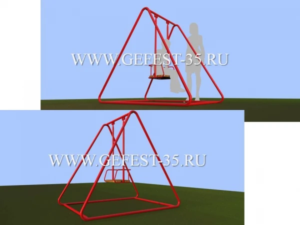 Фото Качель уличная детская одноместная