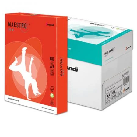 Фото Бумага MAESTRO color А3, 80 г/м2, 500 л., интенсивная кораллово-красная CO44