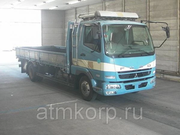 Фото Грузовик бортовой MITSUBISHI FUSO гв 2008 багажник лестница груз 3,55 тн длина 6,2 м пробег 375 т.км