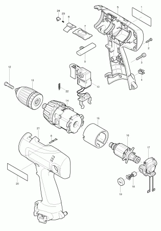 Фото Клавиша переключения скоростей MAKITA 6317D