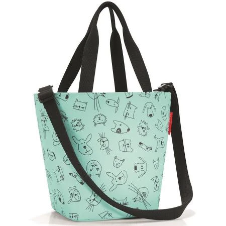 Фото Сумка детская shopper xs cats and dogs mint (62146)