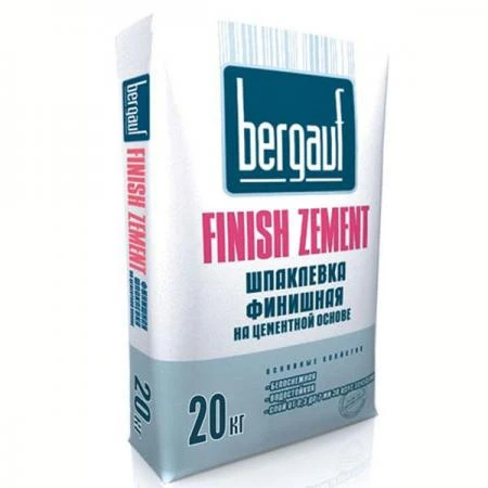 Фото Шпатлевка Bergauf Finish Zement финишная цементная морозостойкая 20 кг