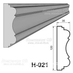 фото Декоративные элементы лепнины - фасадный декор наличник Н-021 на окна из пенопласта