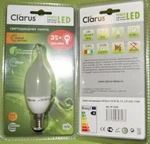 Фото №2 Светодиодная лампа Clarus LED Decor F38-W 3W, E14, 220V, 2700K