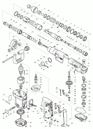 Фото Скоба MAKITA HR4500 п.65 пласт. переключения режимов