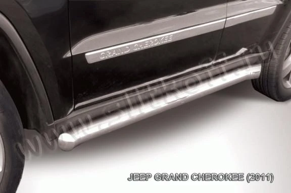 Фото Slitkoff Защита порогов d76 с гибами Jeep Grand Cherokee 2011