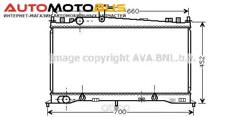 Фото Радиатор охлаждения двигателя Ava MZ2161