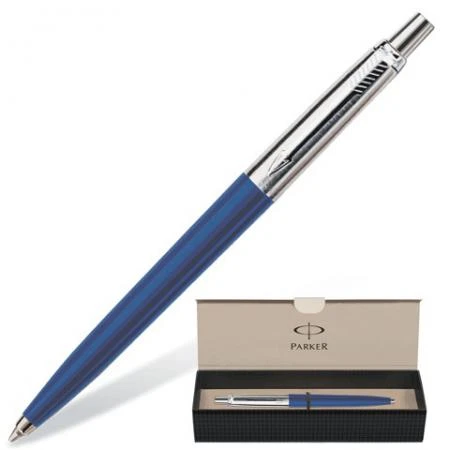 Фото Ручка шариковая PARKER "Jotter Special Blue", корпус синий, хромированные детали, S0705610