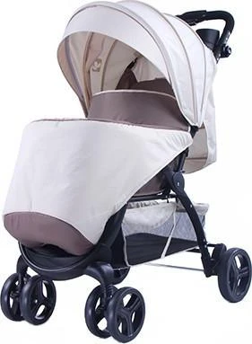 Фото Коляска прогулочная Cool-Baby KDD-6798G Бежево-шоколадная