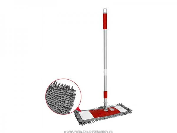 Фото Швабра-флаундер flat mop , насадка из микрофибры, без упаковки