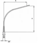 фото Кронштейны уличного освещения К-1-К (1,5-1,5-0,18)