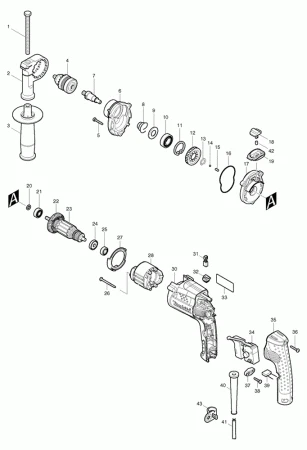 Фото Makita Изоляционная шайба для JR180D/ перфоратор Makita HR2631FТ рис.( 77)