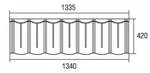 фото Композитная черепица Roser Spany, 1335х420мм