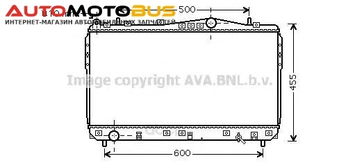 Фото Радиатор охлаждения двигателя Ava DWA2073