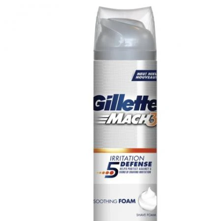 Фото Пена для бритья GILLETTE (Жиллет) "Mach3", 250 мл, успокаивающая кожу, для мужчин