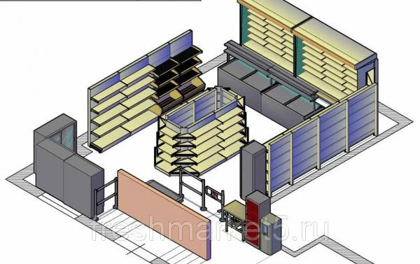 Фото Комплексное оснащение продуктового магазина