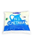 фото Сметана Здравушка 14% 400г пленка