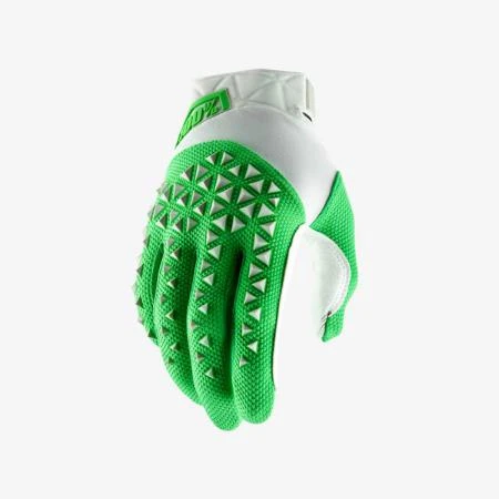 Фото Мотоперчатки 100% Airmatic Glove Silver/Fluo Lime M (10012-265-11)