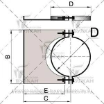 фото Элемент крепления к стене DHSH d 300 полированный