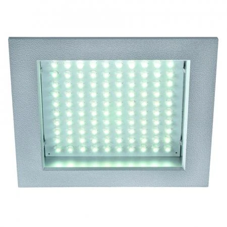 Фото LEDPANEL 100 светодиодный точечный светильник встраиваемый с 100 LED общ 8.5Вт, 6500K, 450lm, 120°, серебристый | 160354 SLV