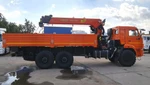 фото PALFINGER INMAN IT 120 с металлической платформой на шасси КАМАЗ-43118-3027-50