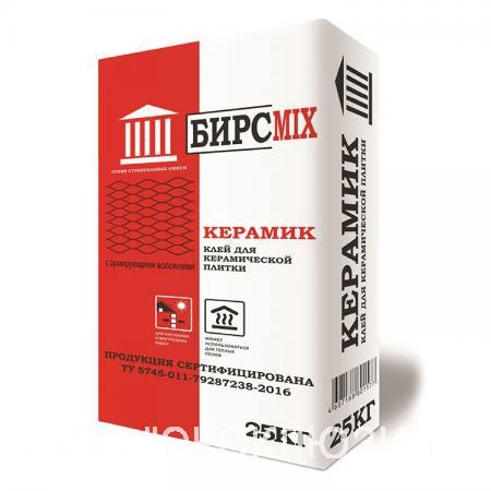 Фото Клей для плитки КЕРАМИК БИРСMIX /25 кг.