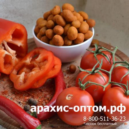 Фото Арахис в хрустящей корочке со вкусом "Пикантный"