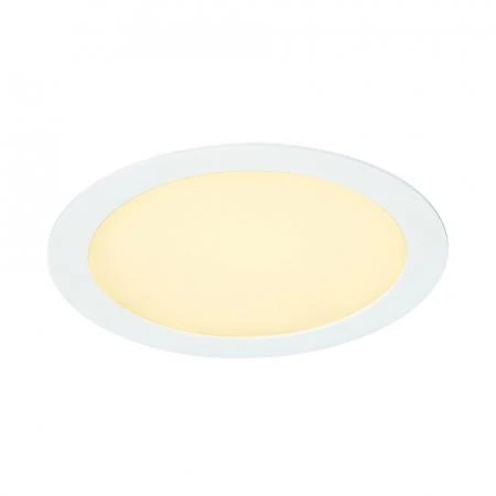 Фото ECO LED PANEL ROUND светильник встраиваемый c 132 SMD LED, 14Вт, 3000K, 1000lm, 120°, 350mA, белый | 162511 SLV