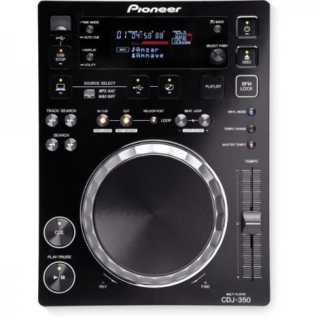 Фото DJ CD проигрыватель Pioneer CDJ-350 Black