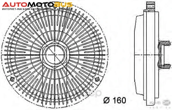 Фото Сцепление вентилятор радиатора Behr-hella 8MV376733-011