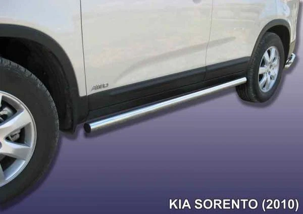 Фото Slitkoff Защита порогов d57 труба Kia Sorento 2010