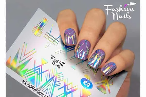 Фото Наклейки для маникюра Fashion Nails Слайдер дизайн Galaxy #8