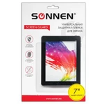 фото Защитная пленка универсальная до 7" SONNEN, прозрачная, 2 штуки