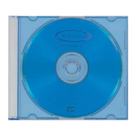 Фото Диск DVD+RW (плюс) VERBATIM, 4,7 Gb, 4x, Color Slim Case