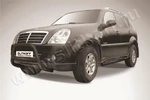 фото Slitkoff Кенгурятник d57 низкий черный SsangYong REXTON (2010)