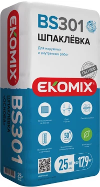 Фото Шпаклевка "Ekomix" Основа BS 301 25 кг.