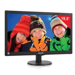 фото Монитор LED 19,5" (50 см) PHILIPS 203V5LSB2, 1600x900, TN+film,16:9, D-Sub, 200 cd, 5 ms, черный